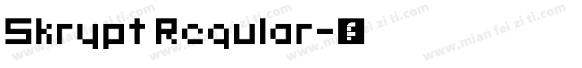 Skrypt Regular字体转换